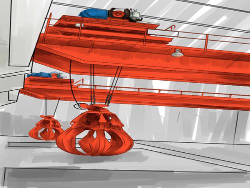 LZ型電動(dòng)單梁抓斗起重機(jī)