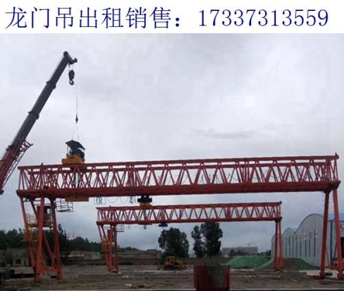 陜西渭南120噸龍門吊廠家 龍門吊的回轉(zhuǎn)支承的壽命